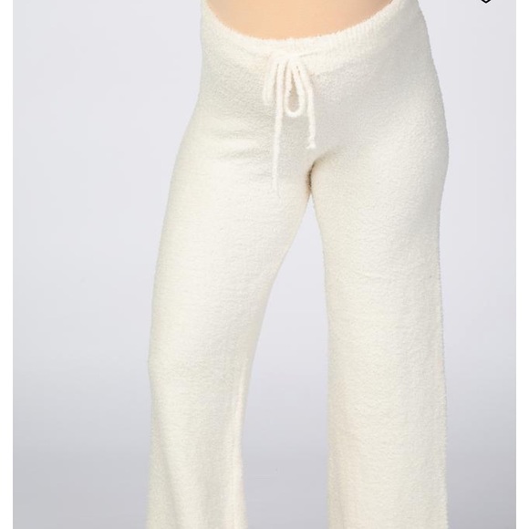 Pinkblush Soft Fuzzy Drawstring Maternity Pants - Picture 2 of 4